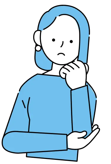 お子様のお口の健康に悩む母親のイラスト