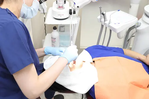 根管治療の様子